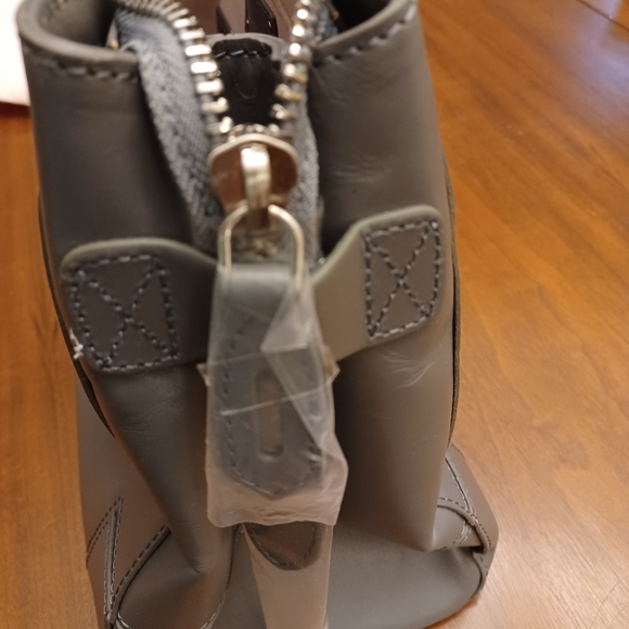 Pink Tartan Leather Satchel - Picture 6 of 9